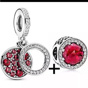 ❤️SPARKLING RED DOUBLE DANGLE & RED GEM SINGLE SPARKLER❤️SPECIAL OFFER BELOW❤️